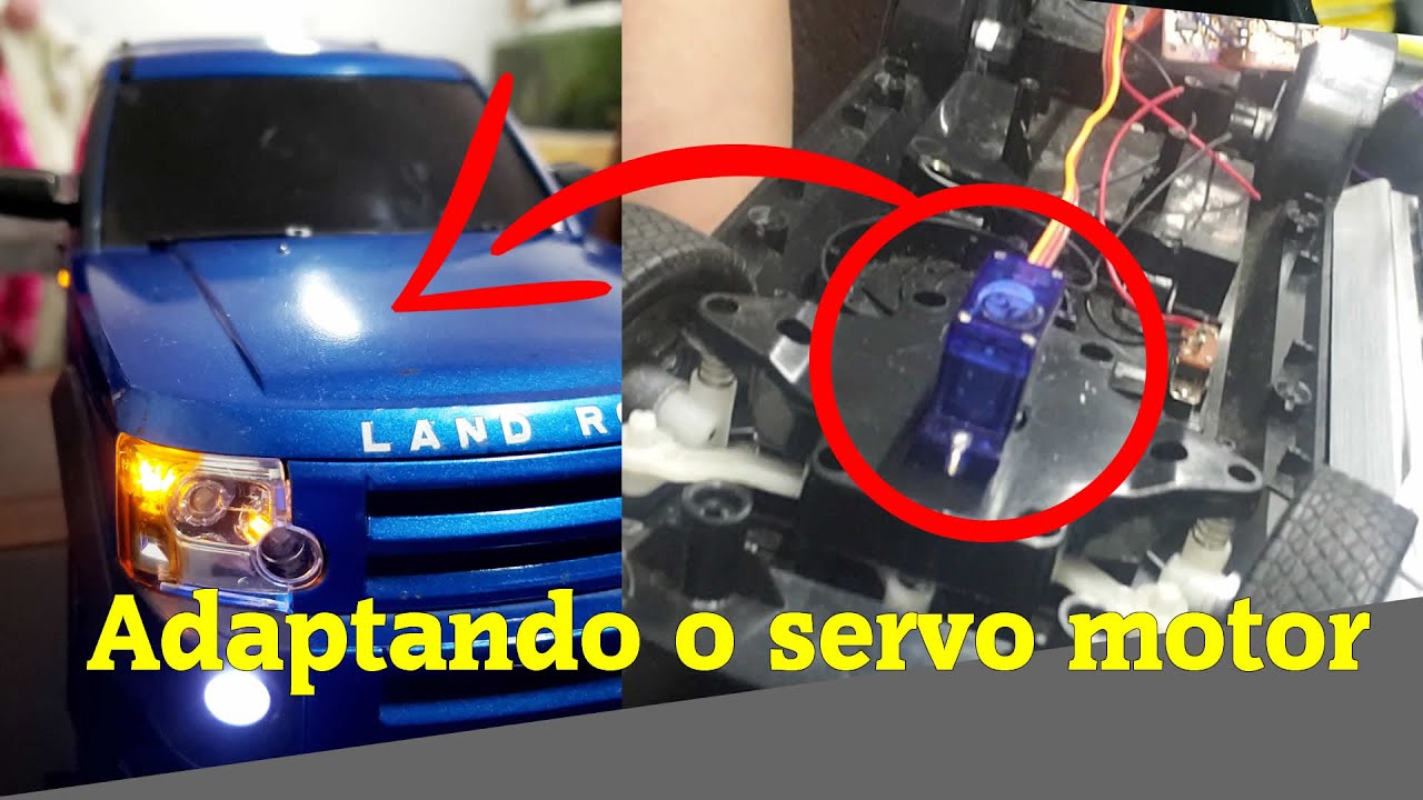 RC Land Rover Adaptando servo motor parte 1-5