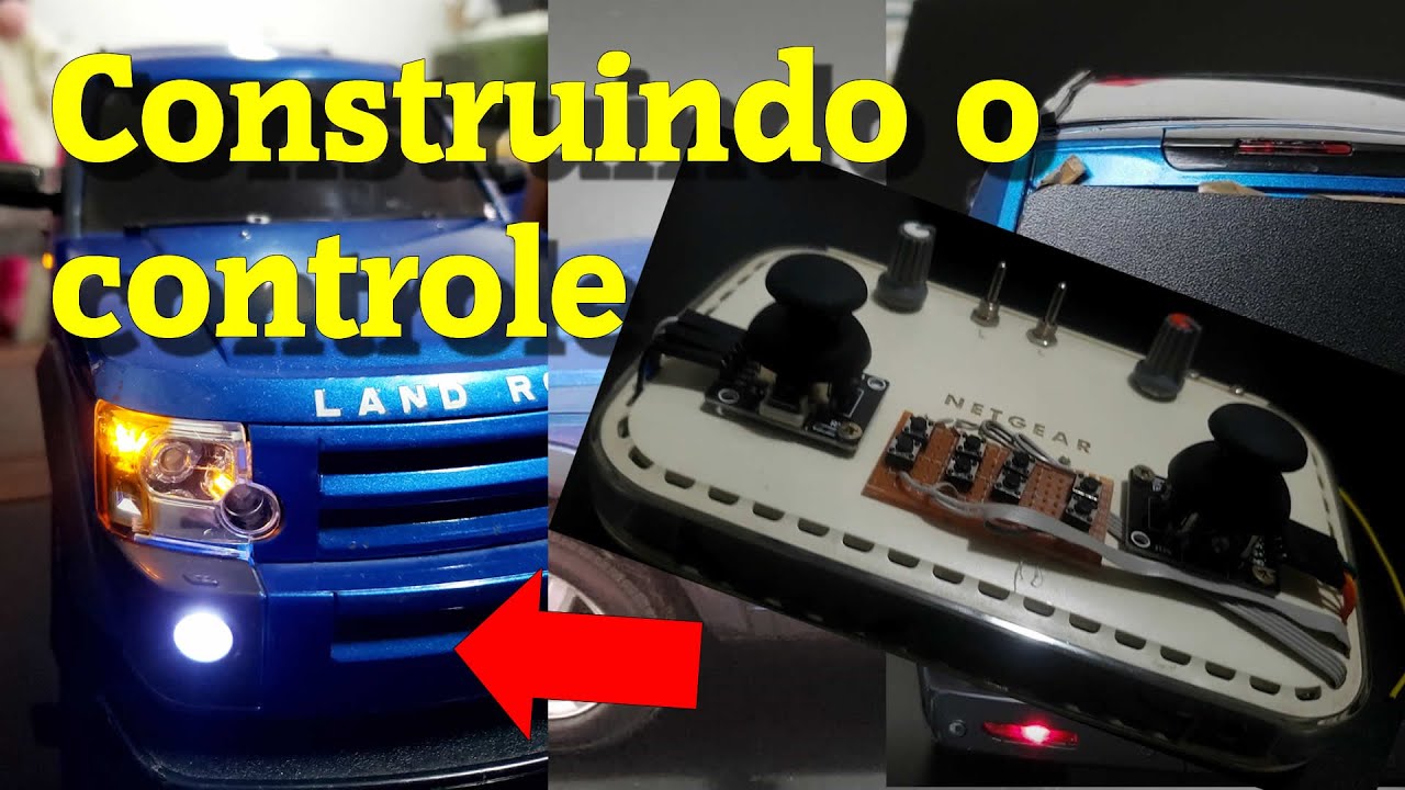 RC Land Rover montando o controle parte 3-5